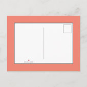 ブランチ&バブリー | 白黒と金ゴールドブライダルシャワー インビテーションポストカード (裏面)