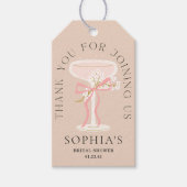 ブランチ＆バブルシャンパン ブライダルシャワーのお土産 ギフトタグ (正面)