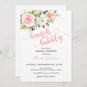 ブランチ&バブルブライダルシャワー招待 招待状 (正面/裏面)