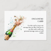 ブランチ&バブルリーシャンパン ブライダルシャワー エンクロージャーカード (正面)