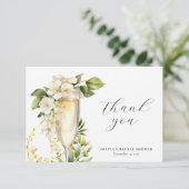 ブランチ＆バブル ブライダルシャワー サンキューカード (スタンド正面)