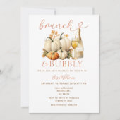 ブランチ&バブーブリーパンプキンオータムブライダルシャワー 招待状 (正面)