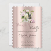 ブランチ&バブーブリーフラワーズパールブライダルシャワー 招待状 (正面)
