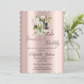 ブランチ&バブーブリーフラワーズパールブライダルシャワー 招待状 (スタンド正面)