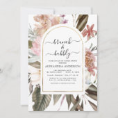 ブランチ&バブーブリーボホブルゴーニュブライダルシャワー 招待状 (正面)