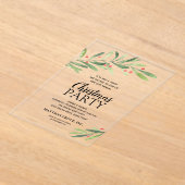 ブランチ&ベリークリスマスパーティー アクリル招待状 (レイダウン)