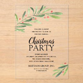ブランチ&ベリークリスマスパーティー アクリル招待状