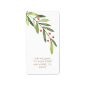 ブランチ&ベリークリスマス差出人住所 ラベル (正面)