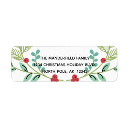 ブランチ&ベリーズホリデイ差出人住所ラベル ラベル