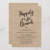 ブランチ、ポストの駆け落ち結婚の後は幸せに 招待状 (正面/裏面)