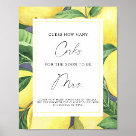 ブランチ・レモン – コルクの数を推測 ポスター