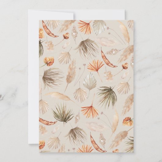 ブランチ  招待状 (裏面)