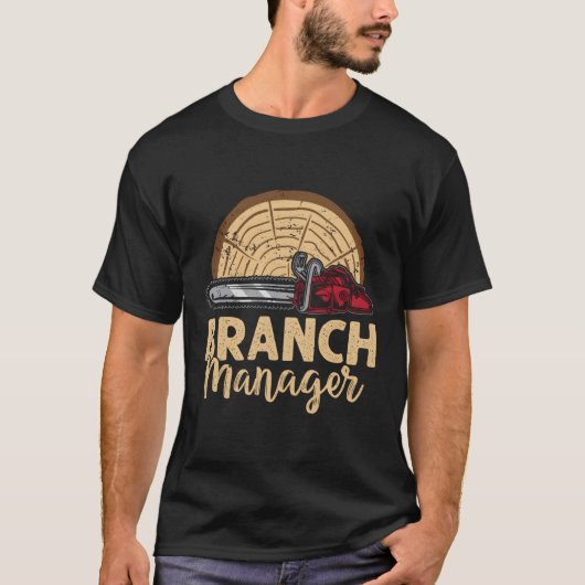 ブランチAger Lumberjack Chainsaw Arborist Logger Tシャツ (正面)