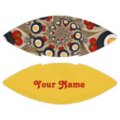 ブランチFractal Art食おもしろいべ物、トマト、卵の名前 アメリカンフットボール (パネル)