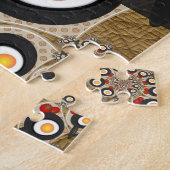 ブランチFractal Art食おもしろいべ物、トマト、卵の名前 ジグソーパズル (側面)