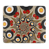 ブランチFractal Art食おもしろいべ物、トマト、卵 カッティングボード (正面)
