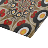 ブランチFractal Art食おもしろいべ物、トマト、卵 カッティングボード (角)