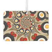 ブランチFractal Art食おもしろいべ物、トマト、卵 カーエアーフレッシュナー (裏面)