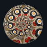 ブランチFractal Art食おもしろいべ物、トマト、卵 ダーツボード<br><div class="desc">パニおもしろいーズ以上デザインのダーツボードなど。</div>