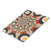 ブランチFractal Art食おもしろいべ物、トマト、卵 ノートパッド (アングル)