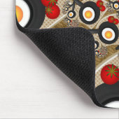 ブランチFractal Art食おもしろいべ物、トマト、卵 マウスパッド (コーナー)