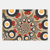 ブランチFractal Art食おもしろいべ物、トマト、卵 ラッピングペーパーシート (正面2)