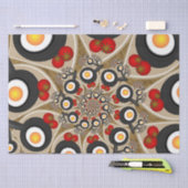 ブランチFractal Art食おもしろいべ物、トマト、卵 薄葉紙 (クラフト)