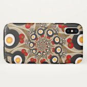 ブランチFractal Art食おもしろいべ物、トマト、卵 Case-Mate iPhoneケース (裏面(横))