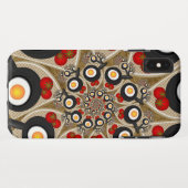 ブランチFractal Art食おもしろいべ物、トマト、卵 Case-Mate iPhoneケース (裏面(横))