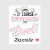 ブランディもちろん私は名素晴らし前だ シール (シート)