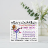 ブランディオールドマファッションドルティーニレシピはがき ポストカード (スタンド正面)