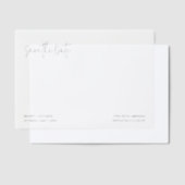 ブランディシンプルモダンーの結婚式の日付を保存 ベラム紙招待状 (オフセット)