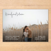 ブランディシンプルー結婚フォトモダンズ アクリル招待状 (正面)