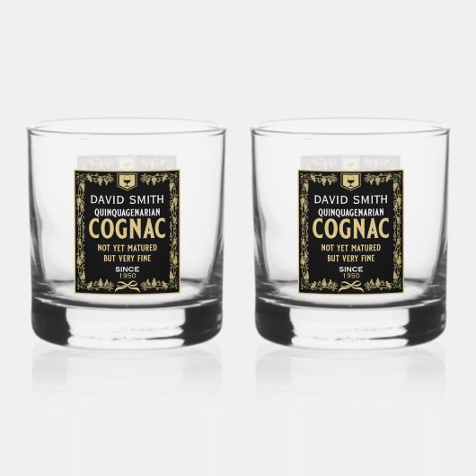 ブランディラバークィアゲニアリアンズ誕生日 ウイスキーグラス (裏面)