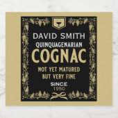 ブランディラバークィアゲニアリアンズ誕生日 リキュールボトルラベル (シングルラベル)