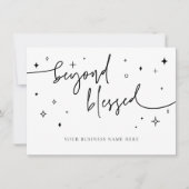 ブランディングクーポンカードスモールビジネスショップサンキュー 招待状 (正面)