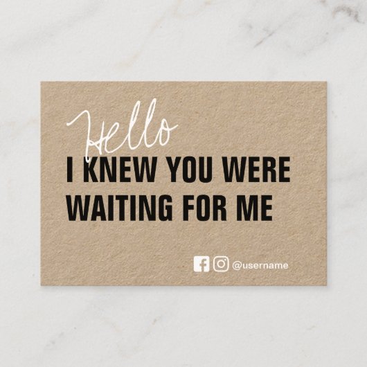 ブランディングサンキュースモールビジネスパッキングクラフト 名刺 (正面)