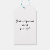 ブランディングブリス：カスタマイズ可能なロゴギフトラベル ギフトタグ (裏面)