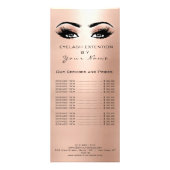 ブランディング価格リストラッシュエクステンションピーチバラ ラックカード (正面)