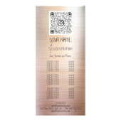 ブランディング価格リストラッシュブロウ拡張アイリップ ラックカード (正面)