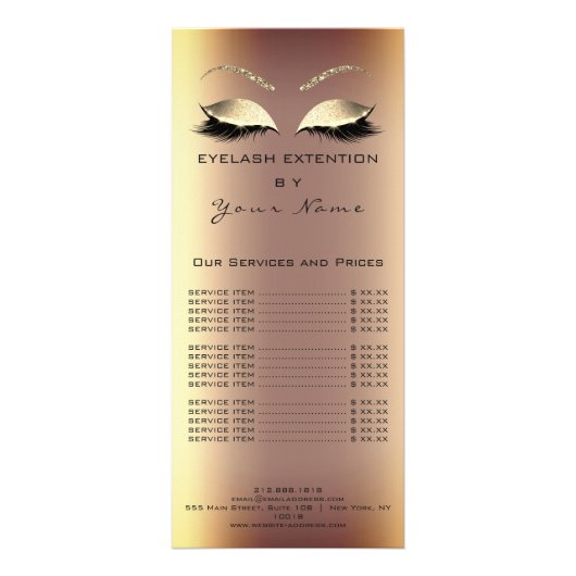 ブランディング価格リストラッシュ拡張セピア金ゴールド詳細 ラックカード (裏面)