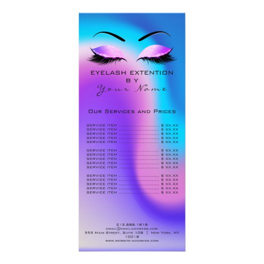 ブランディング価格リストラッズエクステンションマイアミビーチ ラックカード (裏面)