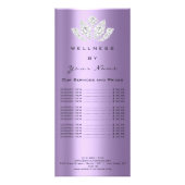 ブランディング価格リストロータスパープルクリスタルダイヤモンド ラックカード (正面)