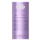 ブランディング価格リストロータスパープルクリスタルダイヤモンド ラックカード (裏面)