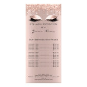 ブランディング価格一覧の点滅の拡張の目の乾燥 ラックカード (正面)