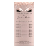 ブランディング価格一覧の点滅の拡張の目の乾燥 ラックカード (裏面)