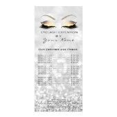 ブランディング価格表の点滅の拡張グレーホワイト ラックカード (正面)