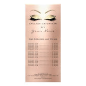 ブランディング価格表の点滅の拡張Skinnyバラ ラックカード (裏面)