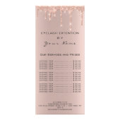 ブランディング価格表の点滅の拡張SPARKバラ ラックカード (裏面)