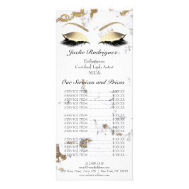 ブランディング価格表の点滅金ゴールドの目 ラックカード